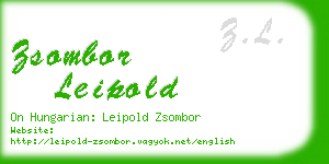 zsombor leipold business card
